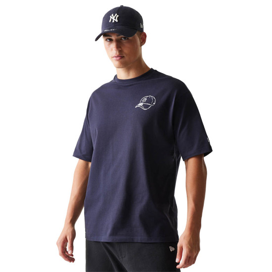 New Era Ανδρική κοντομάνικη μπλούζα New York Yankees MLB Baseball Graphic Oversized T-Shirt